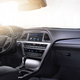 The interior of a Hyundai Sonata Hybrid